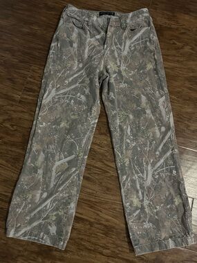 Abercrombie & Fitch Neutral Camo Baggy Pants